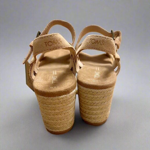 TOMS tan Willow wedge, size 8.5, NEW IN BOX! - Picture 2 of 4